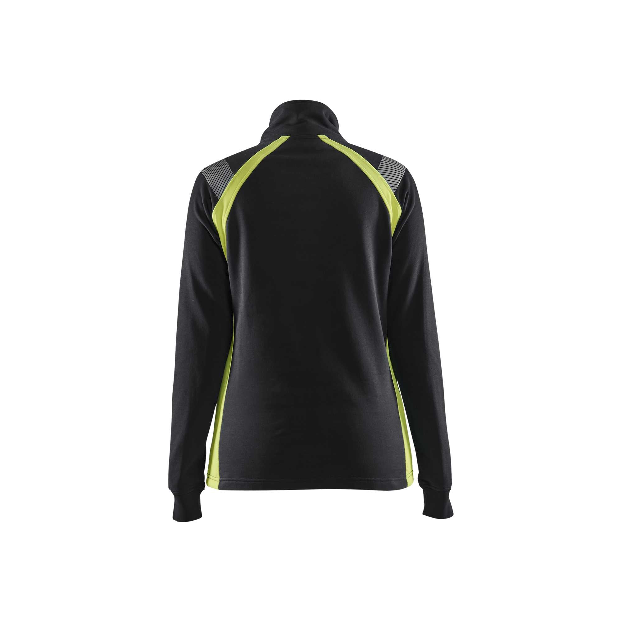 BLAKLADER 34031158 Hi Vis Reflective Half-zip Work Sweatshirt WOMEN - 100% Cotton